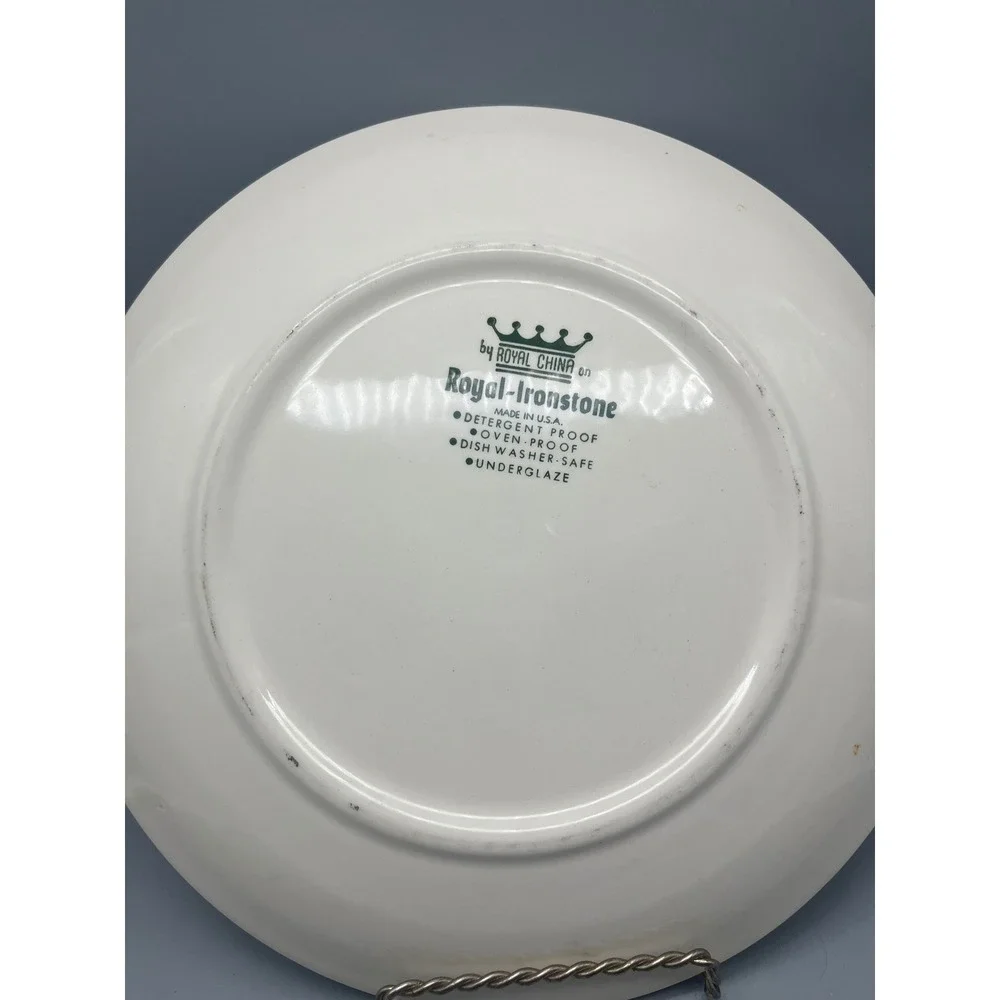 Vtg‎ Royal Ironstone dinner plate 10